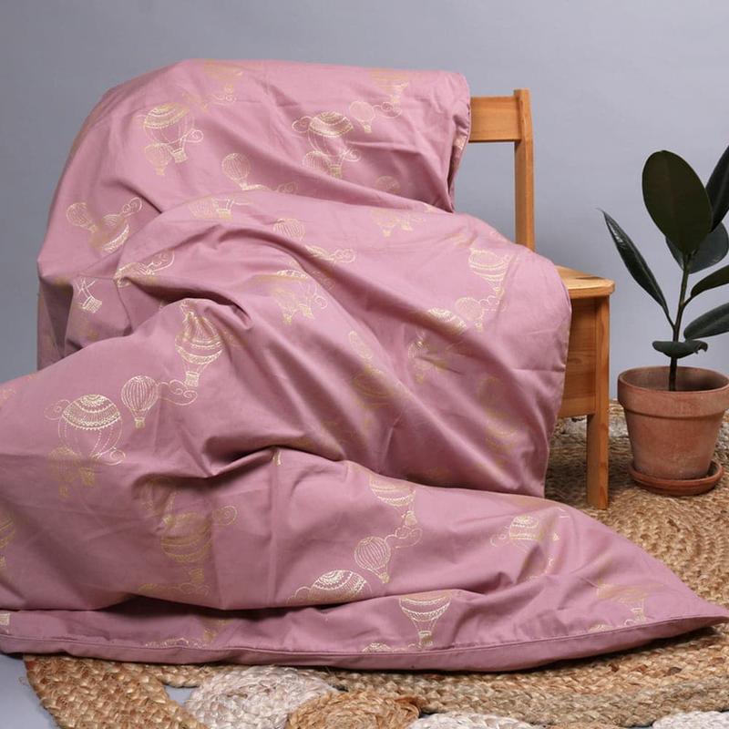Filibabba baby bedlinen gots - Airballoon dusty rose, , medium-null