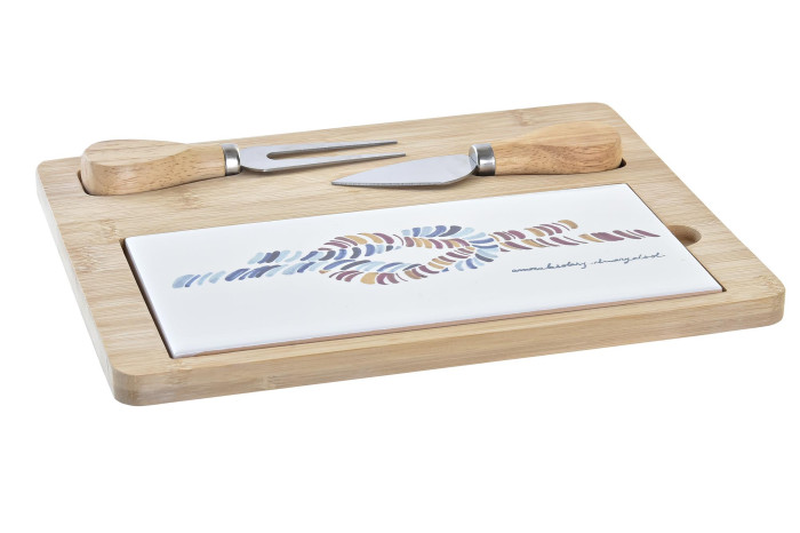 Appertif set set 4 bamboo stoneware, , medium-null