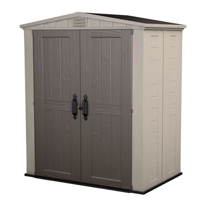 Keter factor 6x3ft πλαστική αποθήκη κήπου 208 x 178 cm με ενσωματομένο πάτωμα, φεγγίτη & σύστημα εξαερισμού, , medium