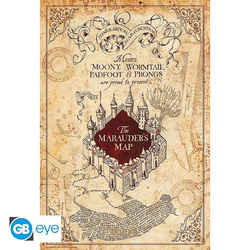 Product image: Abysse harry potter poster marauders map, , medium-null