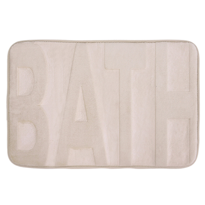 Bathroom mat ''bath'' 60x40cm beige, Beige, medium