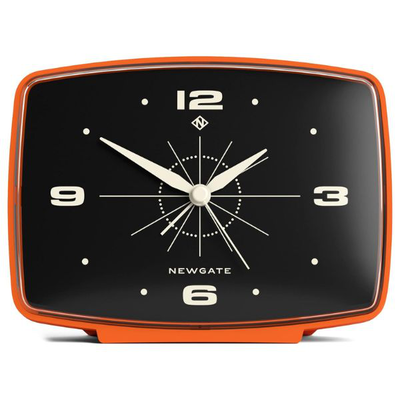 Newgate brooklyn alarm clock in pumpkin orange, , medium