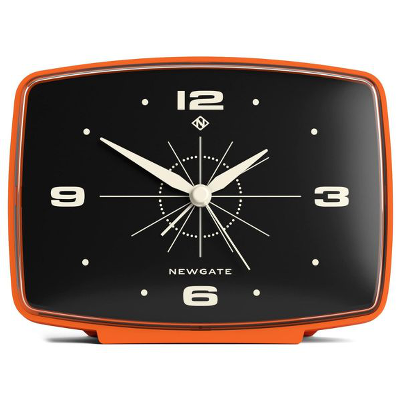 Newgate brooklyn alarm clock in pumpkin orange, , medium-null