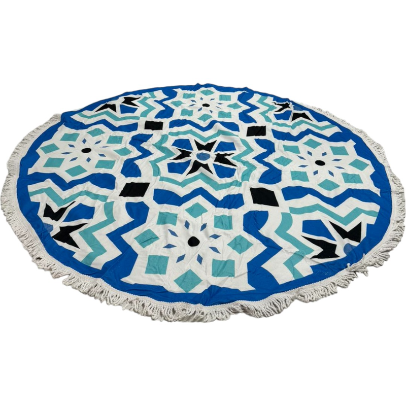 Beach towel round microfibre 150cm #ag212-null