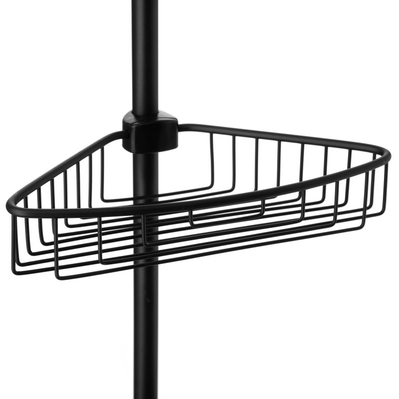 Tatay telescopic bar 4 baskets black, , medium-null