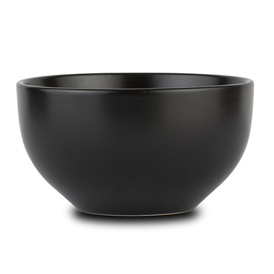 Nava stoneware cereal bowl soho black 14cm, , medium