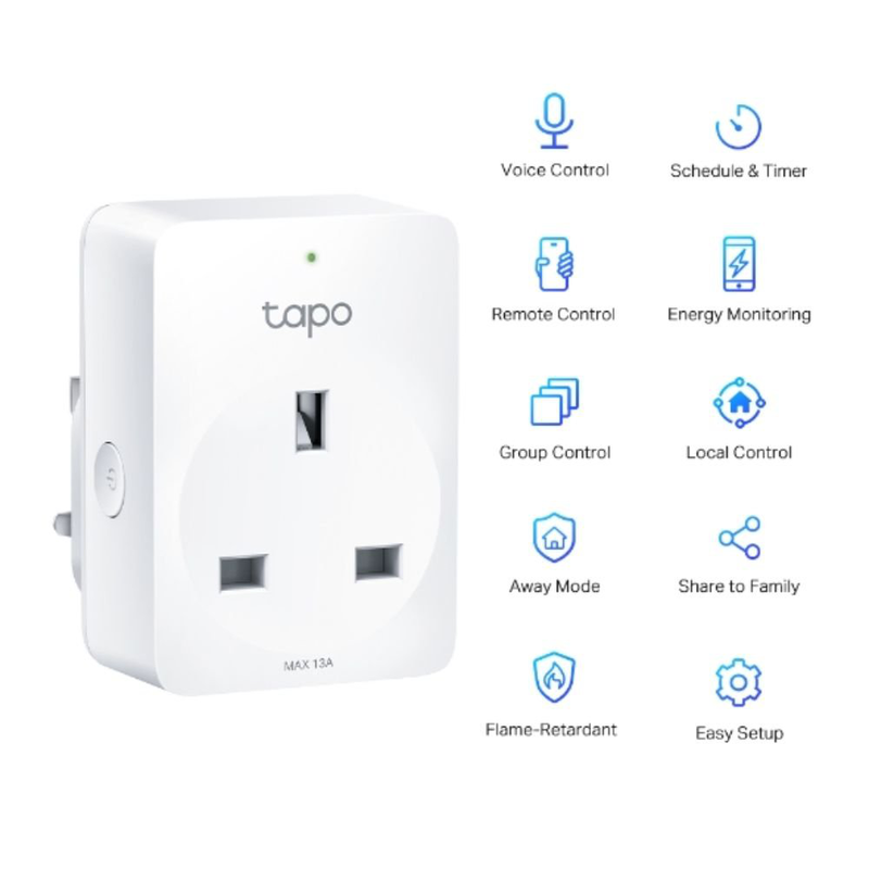 Tapo p110 mini smart Wi-Fi &pi;&rho;ί&zeta;&alpha; &mu;&epsilon; &pi;&alpha;&rho;&alpha;&kappa;&omicron;&lambda;&omicron;ύ&theta;&eta;&sigma;&eta; &epsilon;&nu;έ&rho;&gamma;&epsilon;&iota;&alpha;&sigmaf;, remote control, voice commands & &chi;&rho;&omicron;&nu;&omicron;&pi;&rho;&omicron;&gamma;&rho;&alpha;&mu;&mu;&alpha;&tau;&iota;&sigma;&mu;ό&sigmaf;, , medium-null