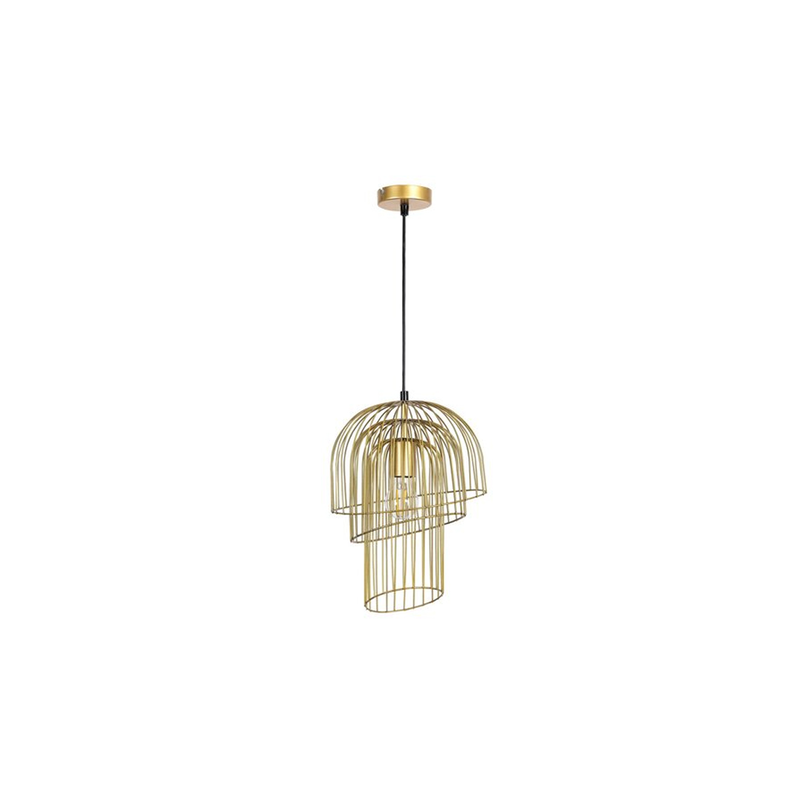 Product image: Rowena pendant lighting metal e27 60w gold-null