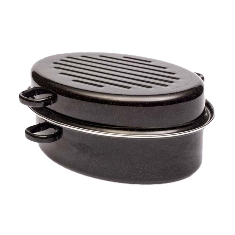 Max home enamel oval roaster 11l 42cm, , medium-null
