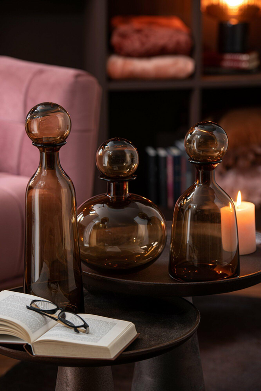 Round bootle with plug brown, , medium-null