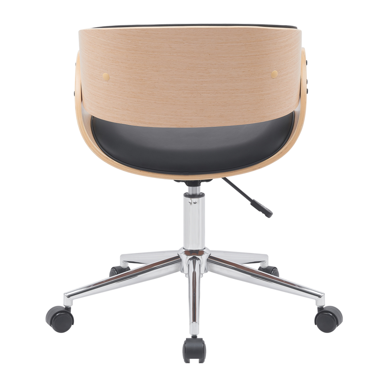 Demeyere junon office chair 60x52x72cm - walnut/black, , medium-null