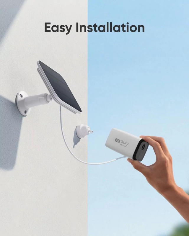 Anker eufy security camera outdoor solocam c210 including solar panel, , medium-null