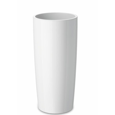 Erba musa round pot 35x70cm - white, , medium