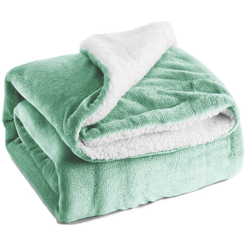 Blanket flannel sherpa 150x220cm 2 assorted colors, , medium-null