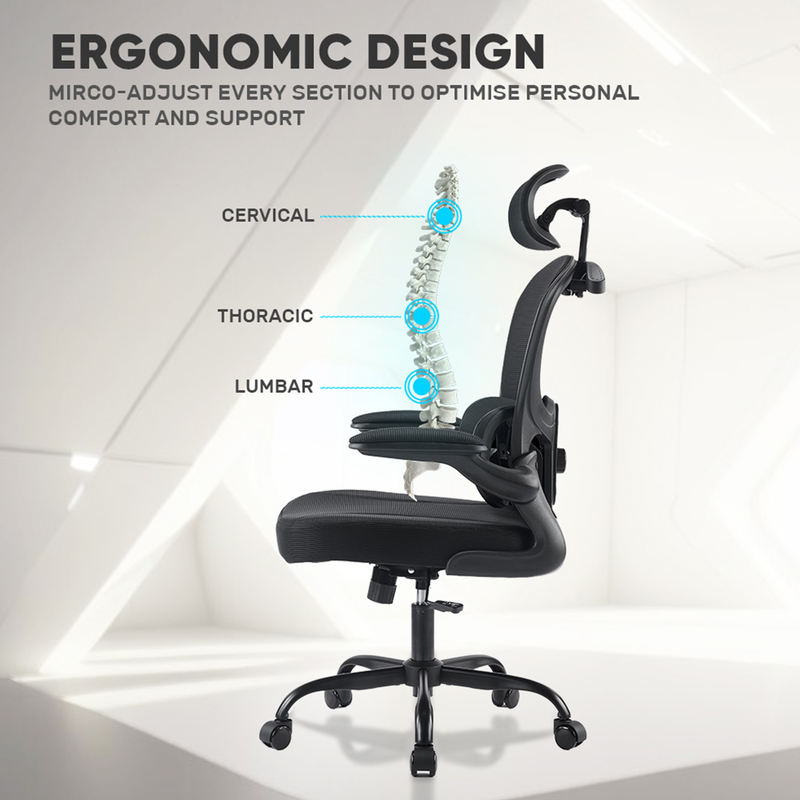Armaggeddon office chair mesh vertebrae v3 black-null