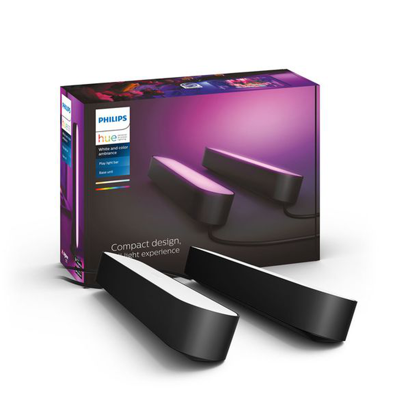 Product image: White and color ambiance play light bar 2-pack black-null