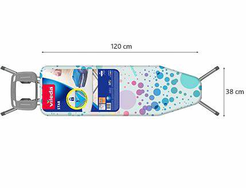 Vileda star blue ironing board 120x38cm, , medium image number null