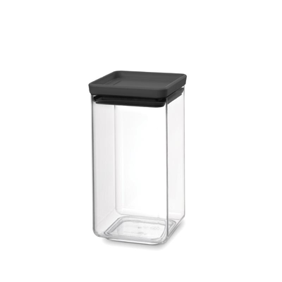 Brabantia tasty square canister 1.6l - dark grey, , medium