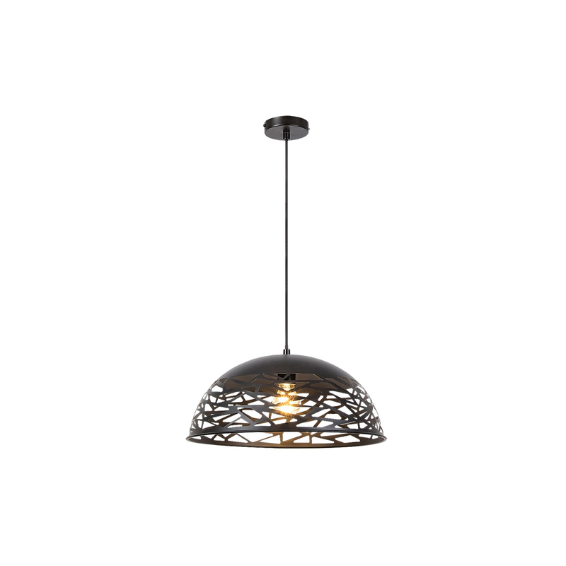 Norena pendant lighting metal single light black-null