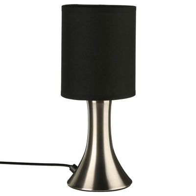 Atmosphera 'toga' 1xe14 (max.40w) table lamp black ip20 ø117xh280mm, , medium