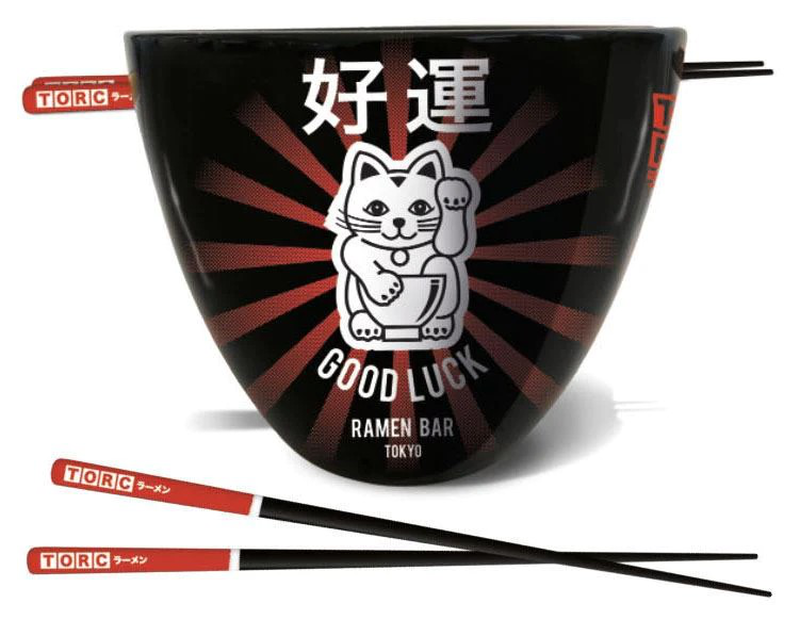 Original ramen company lucky cat ramen set, , medium-null