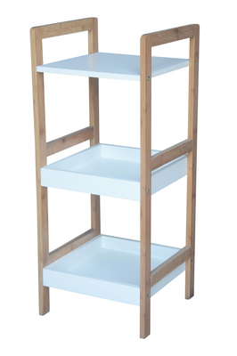London 3 tier shelf mdf+bamboo, , medium