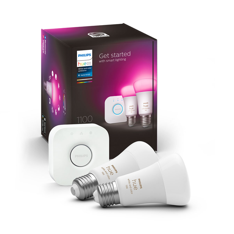 Hue white and color ambiance starter kit e27 image number null