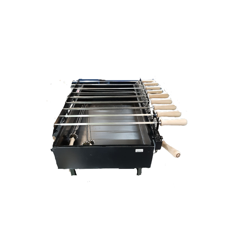 Coal bbq with mechanism 70x40cm rollex black 5 chiles 5 skiles 2 sieftalia, , medium image number null
