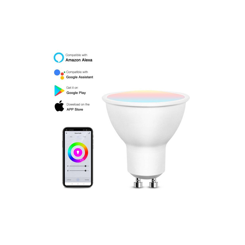 Lamp led rgb gv10 5w 400lm tunable white Wi-Fi control, , medium-null