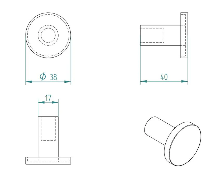 Product image: LAMDA single robe hook, , medium-null