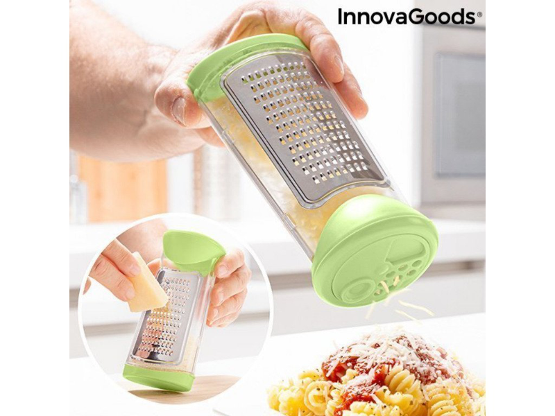 Innovagoods τρίφτης με δοχείο και καπάκι διανομέα 3 σε 1 v0103049, , medium-null