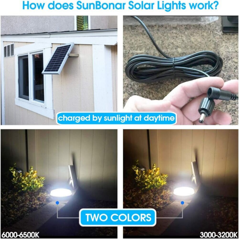 Product image: Ηλιακό φωτιστικό οροφής / επιτοίχιο 300w αδιάβροχο λευκό φώς, , medium-null