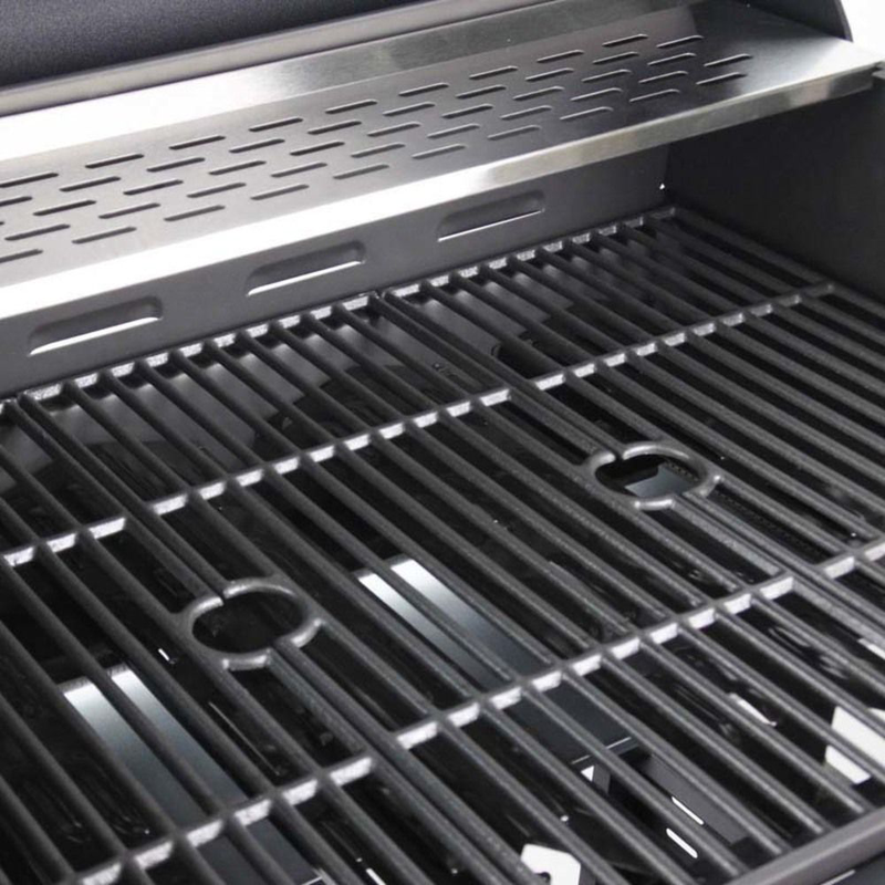 Product image: Bormann bbq3100 ψησταριά υγραερίου 3+1 καυστήρων με μαντεμένια σχάρα & ντουλάπι αποθήκευσης, , medium-null