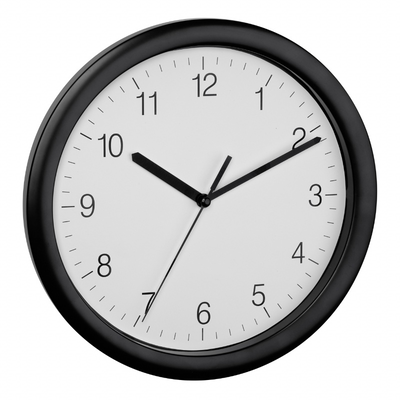 Tfa analogue wall clock - black