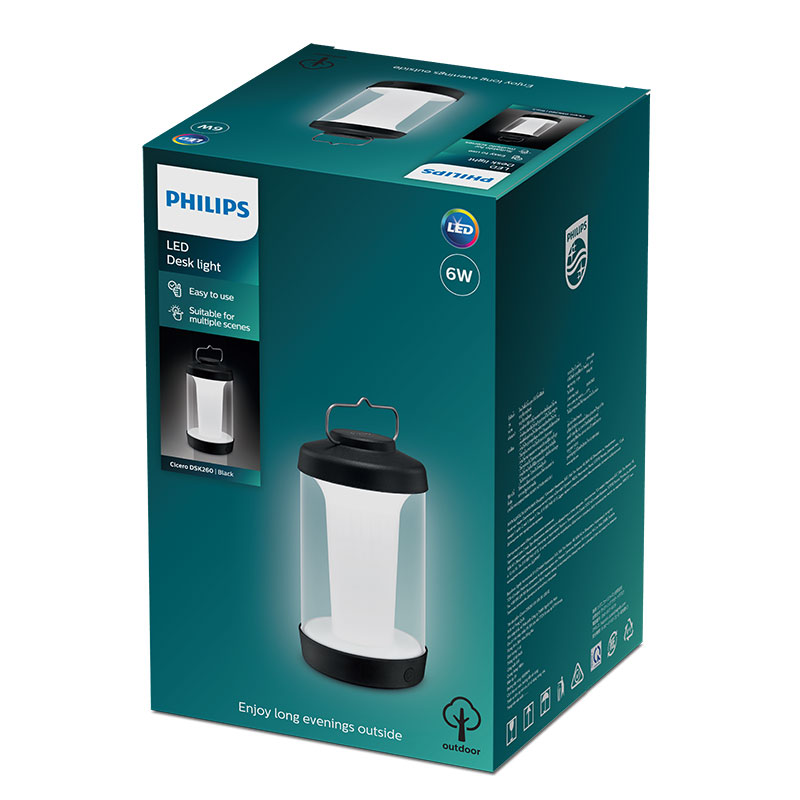 Product image: Philips cicero 6w 50k black with USB, , medium-null