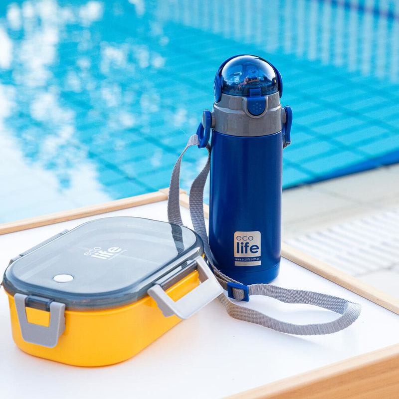 Ecolife kid thermos 400ml - blue-null