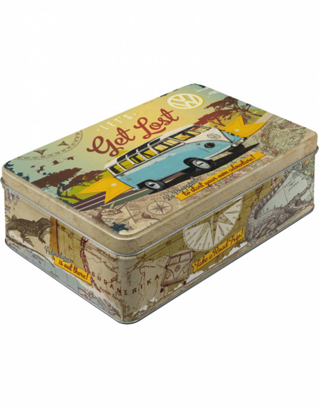 Nostalgic tin sign vw let's get lost, , medium-null