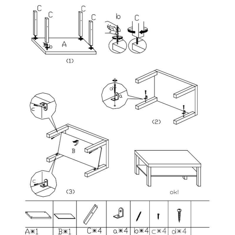 Miami coffee table - white, , medium image number null