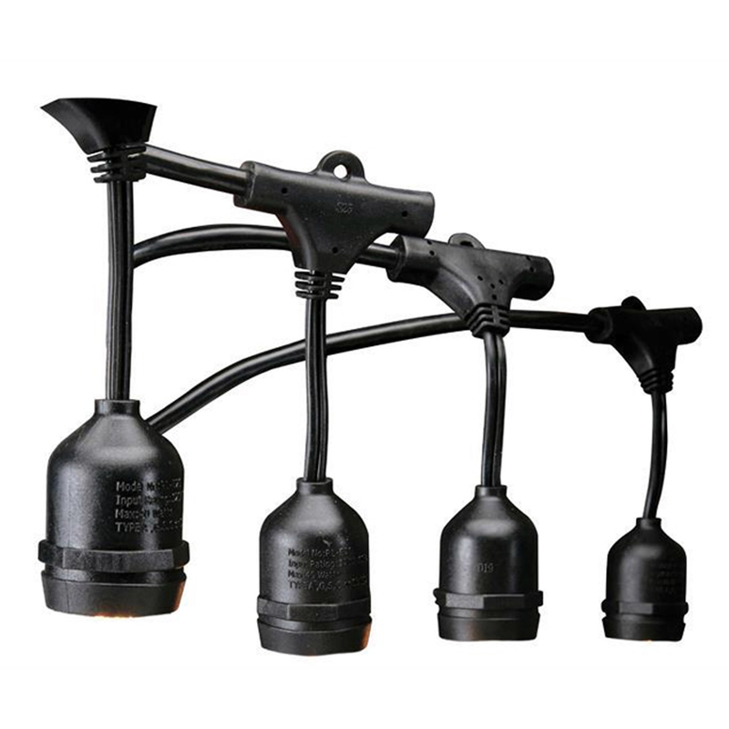 Outdoor string light 10m with 10 lampholders e27, extendable-null