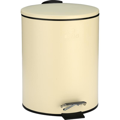 Estia pedal bin 5l - cream mat