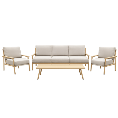 New three-seater garden sofa, 2 armchairs, table & pillows, , medium