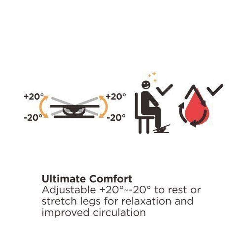 Product image: Brateck ergonomic foot rest fr-11b black, , medium-null