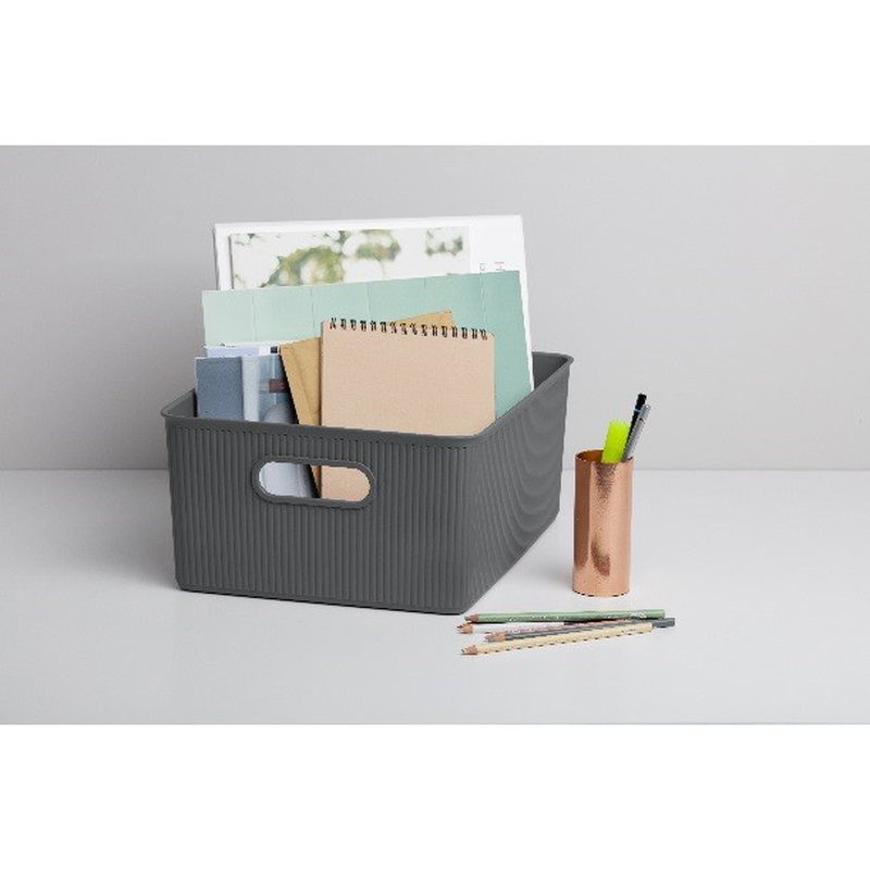 Tatay storage basket 38.5x29.4x16cm 15l grey, , medium-null