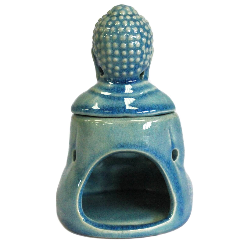Oil burner sitting buddha - blue, , medium-null