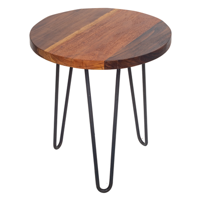 Solid acacia small wooden table, , medium