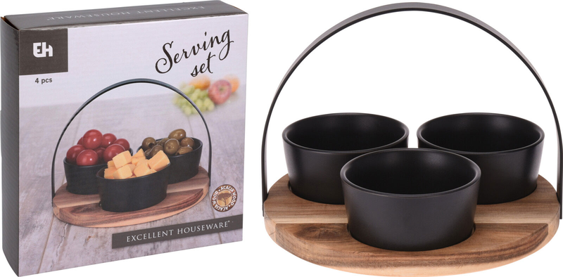 Serving set stoneware 4pcs, , medium-null