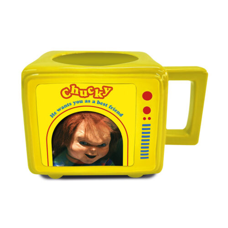 Pyramid chucky retro TV heat change mug, , medium-null