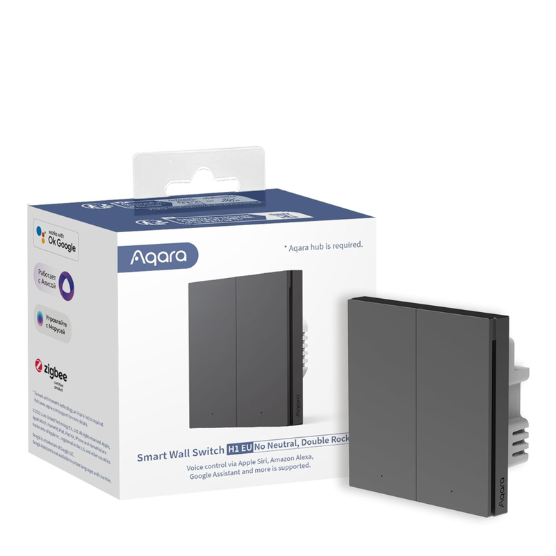 Switch modules aqara smart wall switch h1 gray, , medium-null
