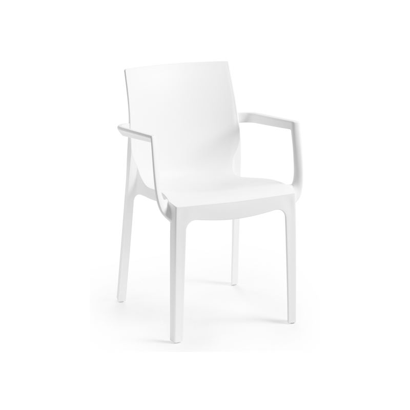 Emma mustard plastic armchair-null