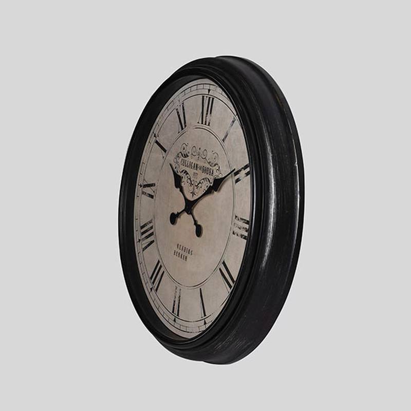 Wall clock antique brown - beige, , medium-null